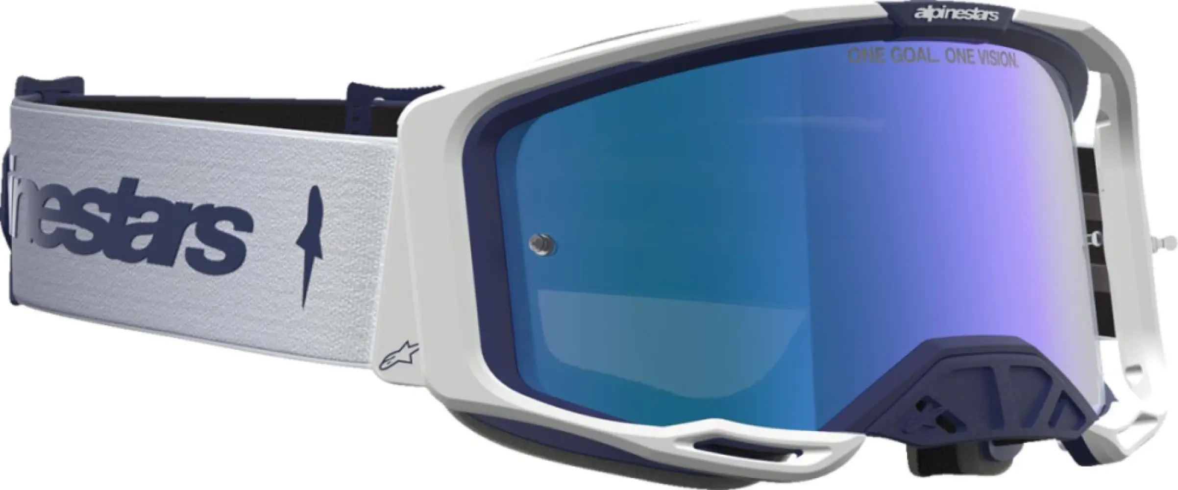 ALPINESTARS GOGGLES - GOGGLE VISION 8 AMBER NVY WHIT - 26014133