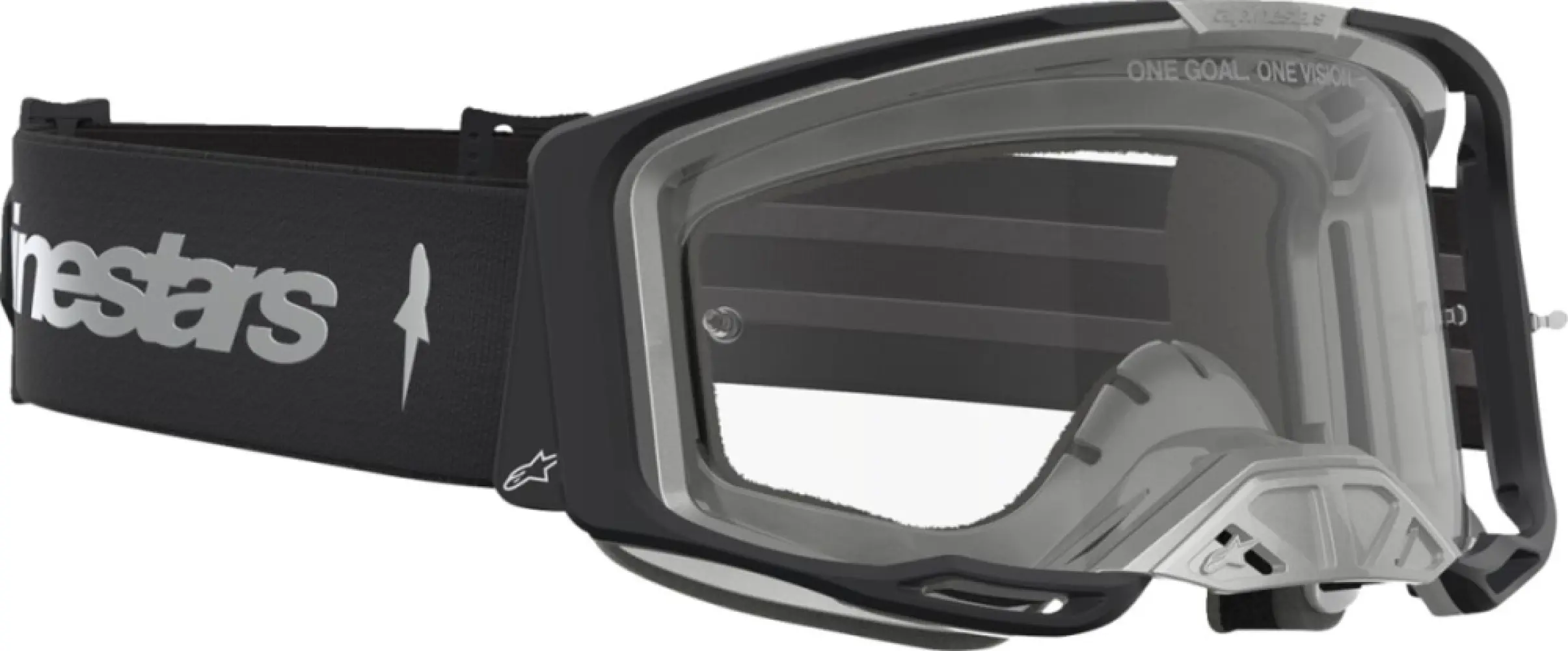 ALPINESTARS GOGGLES - GOGGLE VISION 8 AMBER BLK/SIL/ - 26014134