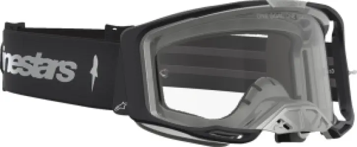 ALPINESTARS GOGGLES - GOGGLE VISION 8 AMBER BLK/SIL/ - 26014134