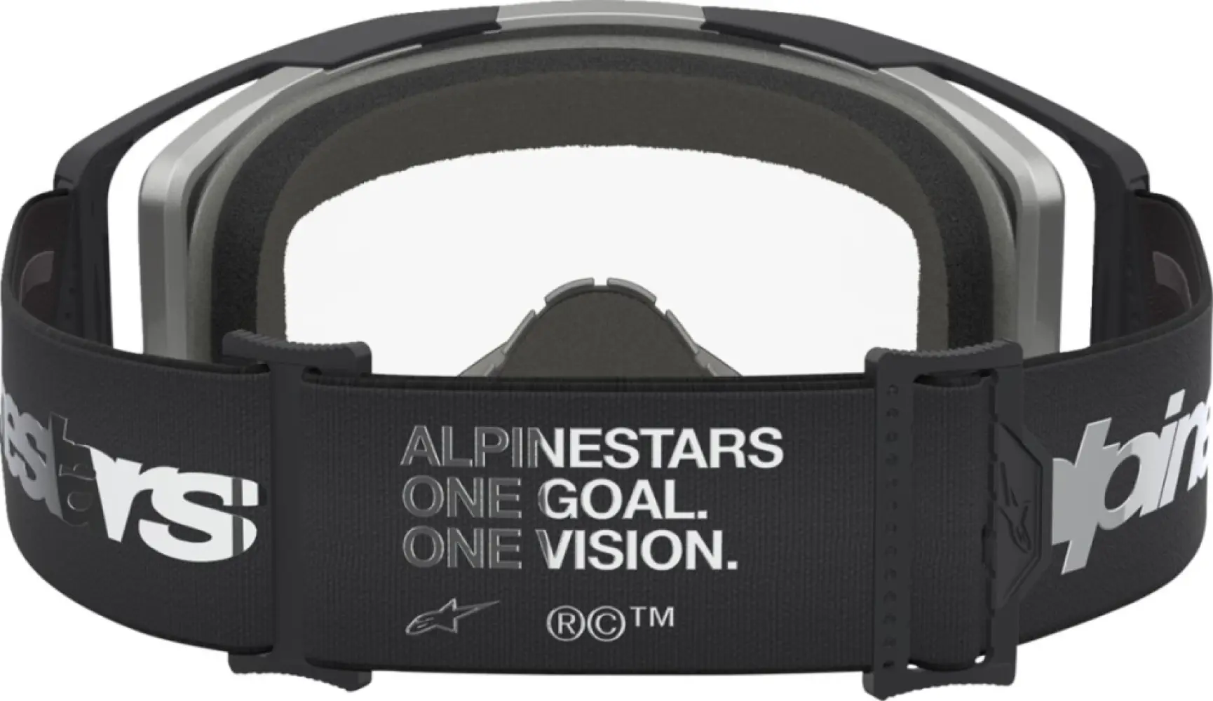 ALPINESTARS GOGGLES - GOGGLE VISION 8 AMBER BLK/SIL/ - 26014134