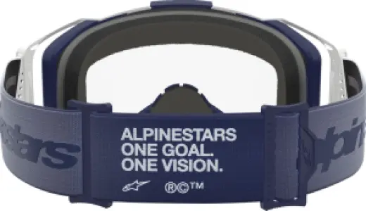 ALPINESTARS GOGGLES - GOGGLE VISION 8 AMBER WHT/NVY/ - 26014135