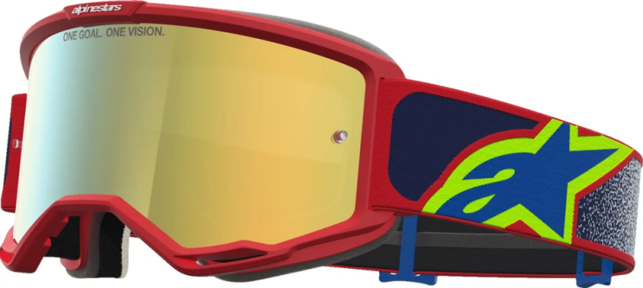 ALPINESTARS GOGGLES - GOGGLE VISION 5 DRAG FIRE RED  - 26014141