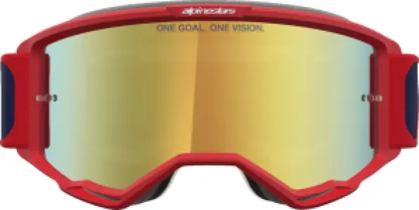 ALPINESTARS GOGGLES - GOGGLE VISION 5 DRAG FIRE RED  - 26014141