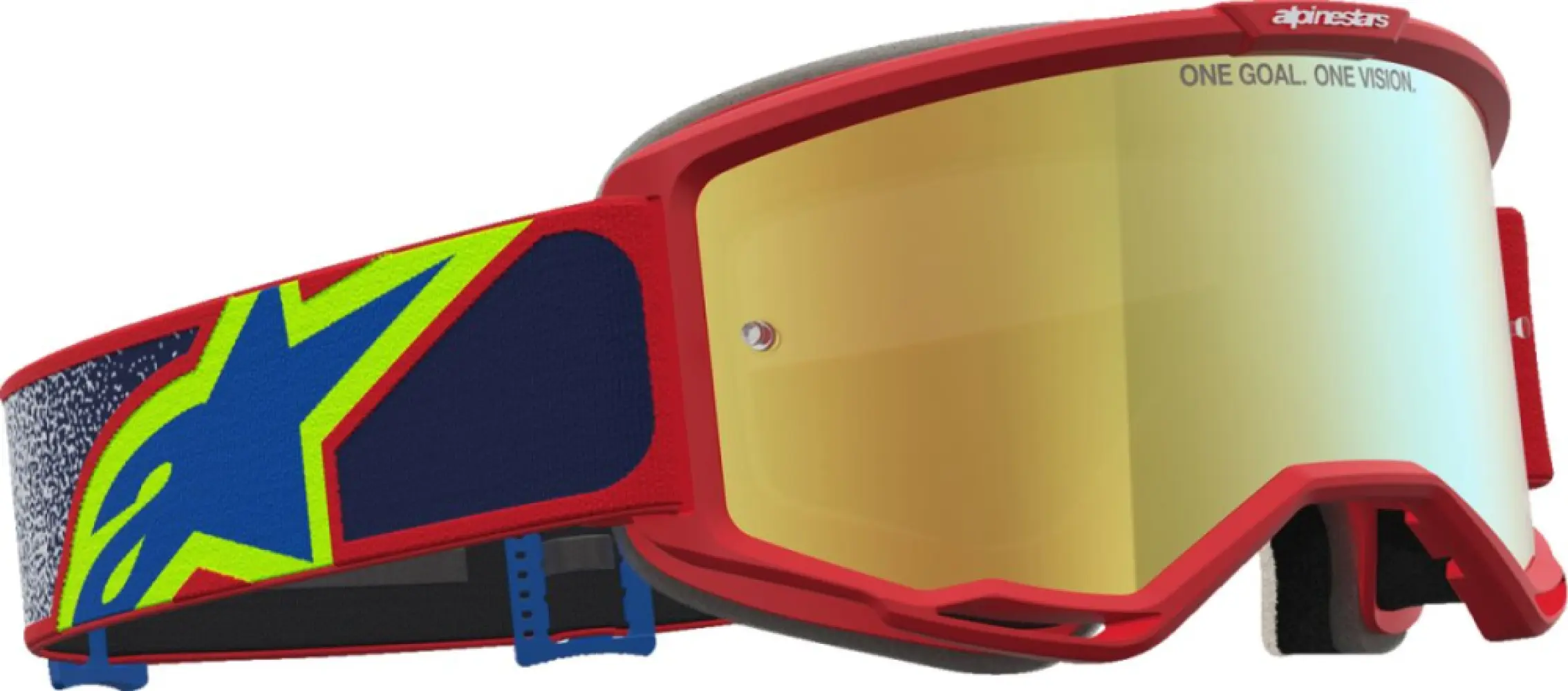 ALPINESTARS GOGGLES - GOGGLE VISION 5 DRAG FIRE RED  - 26014141