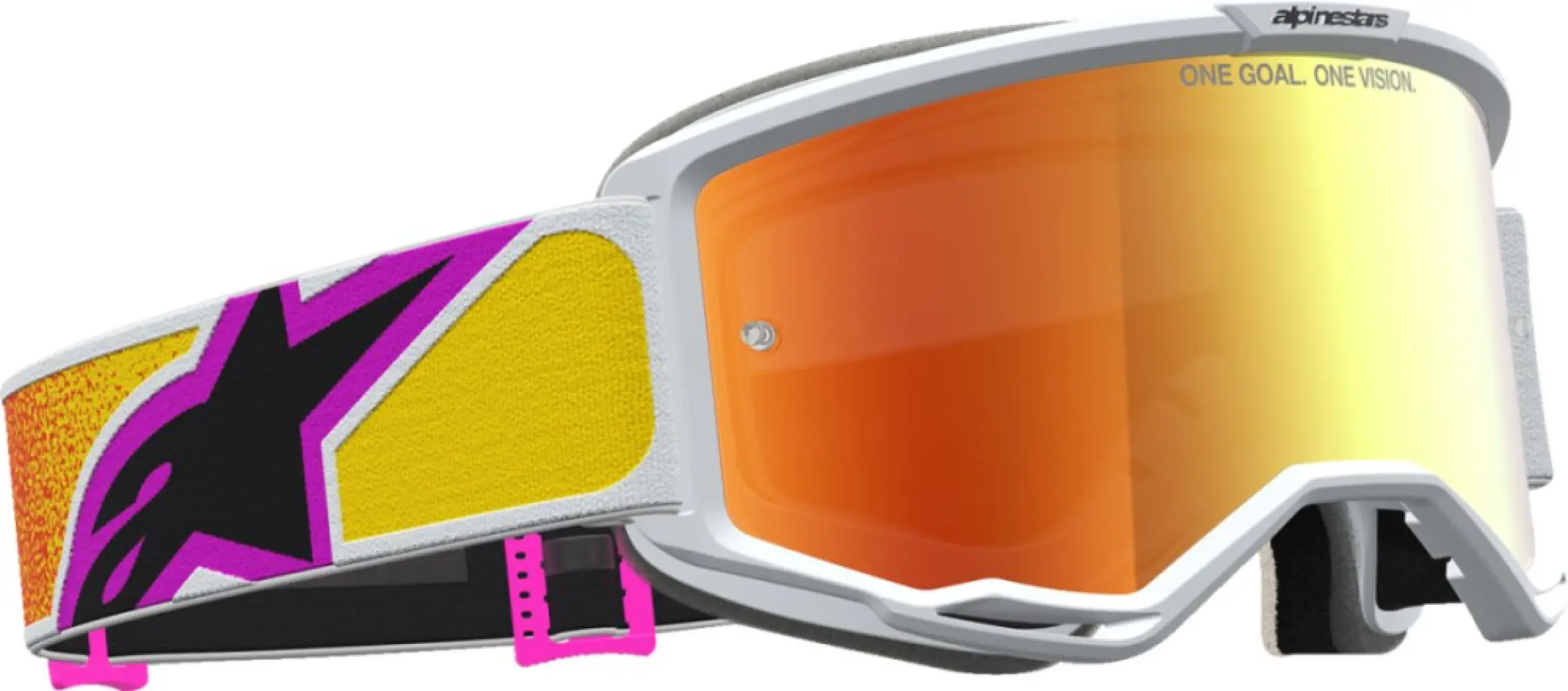 ALPINESTARS GOGGLES - GOGGLE VISION 5 DRAG ORG RED M - 26014143