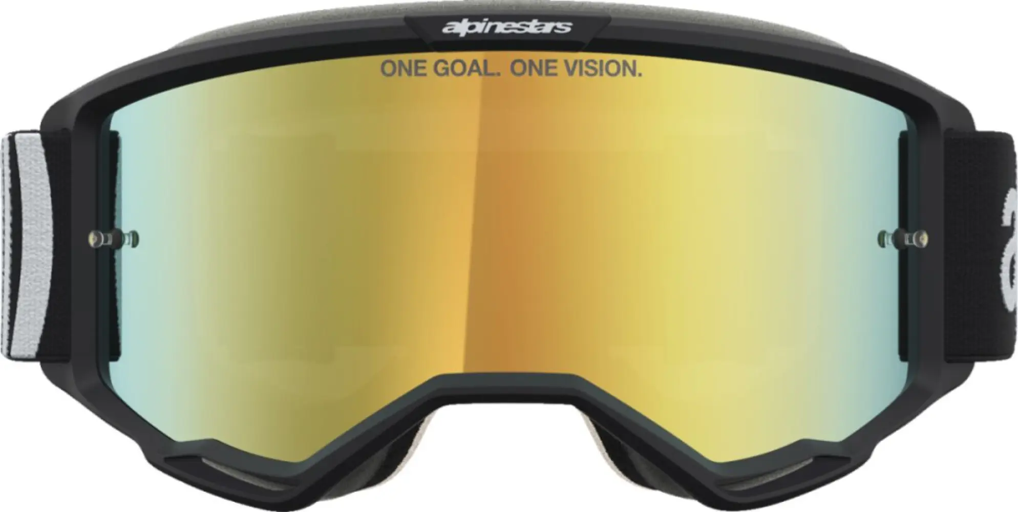 ALPINESTARS GOGGLES - GOGGLE VISION 5 HONE BLK WHITE - 26014144
