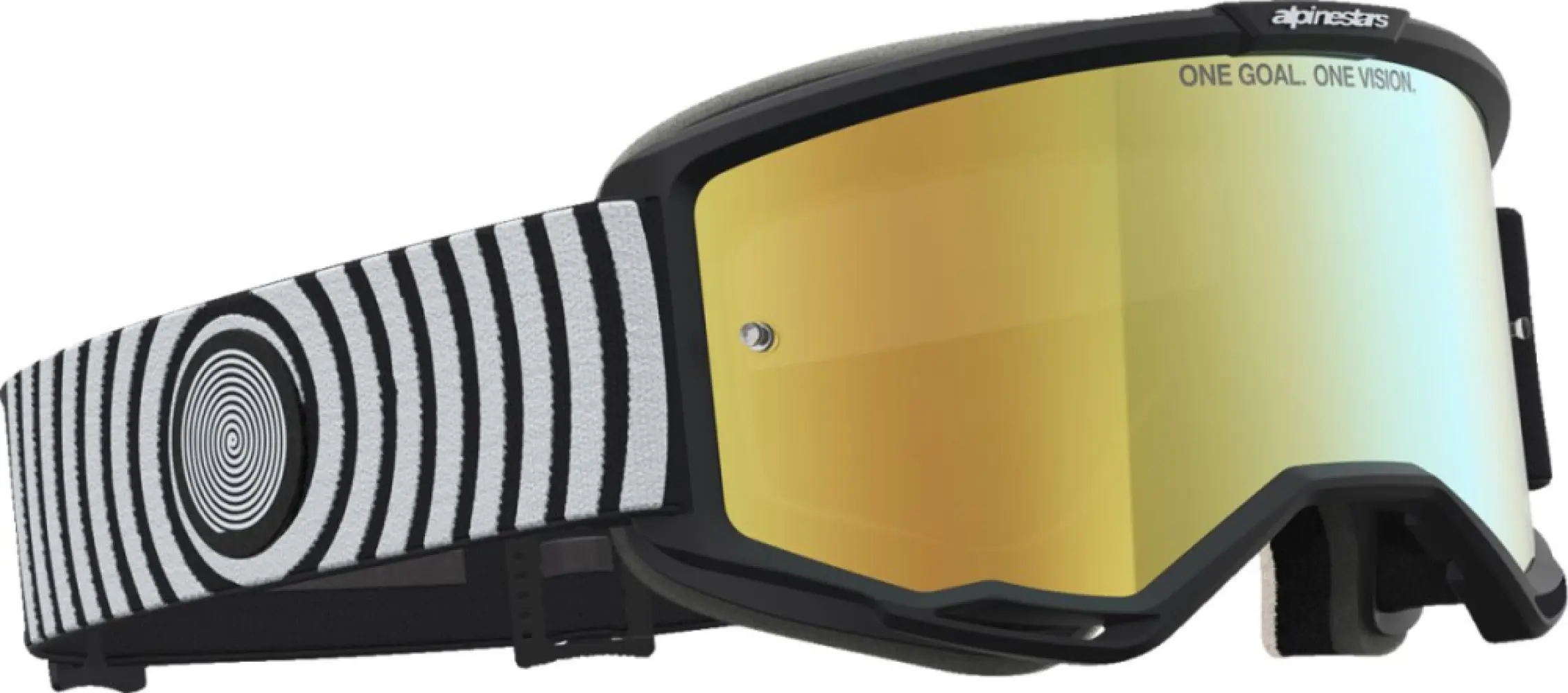 ALPINESTARS GOGGLES - GOGGLE VISION 5 HONE BLK WHITE - 26014144