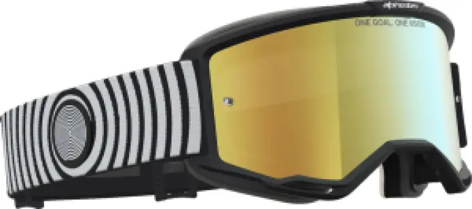 ALPINESTARS GOGGLES - GOGGLE VISION 5 HONE BLK WHITE - 26014144