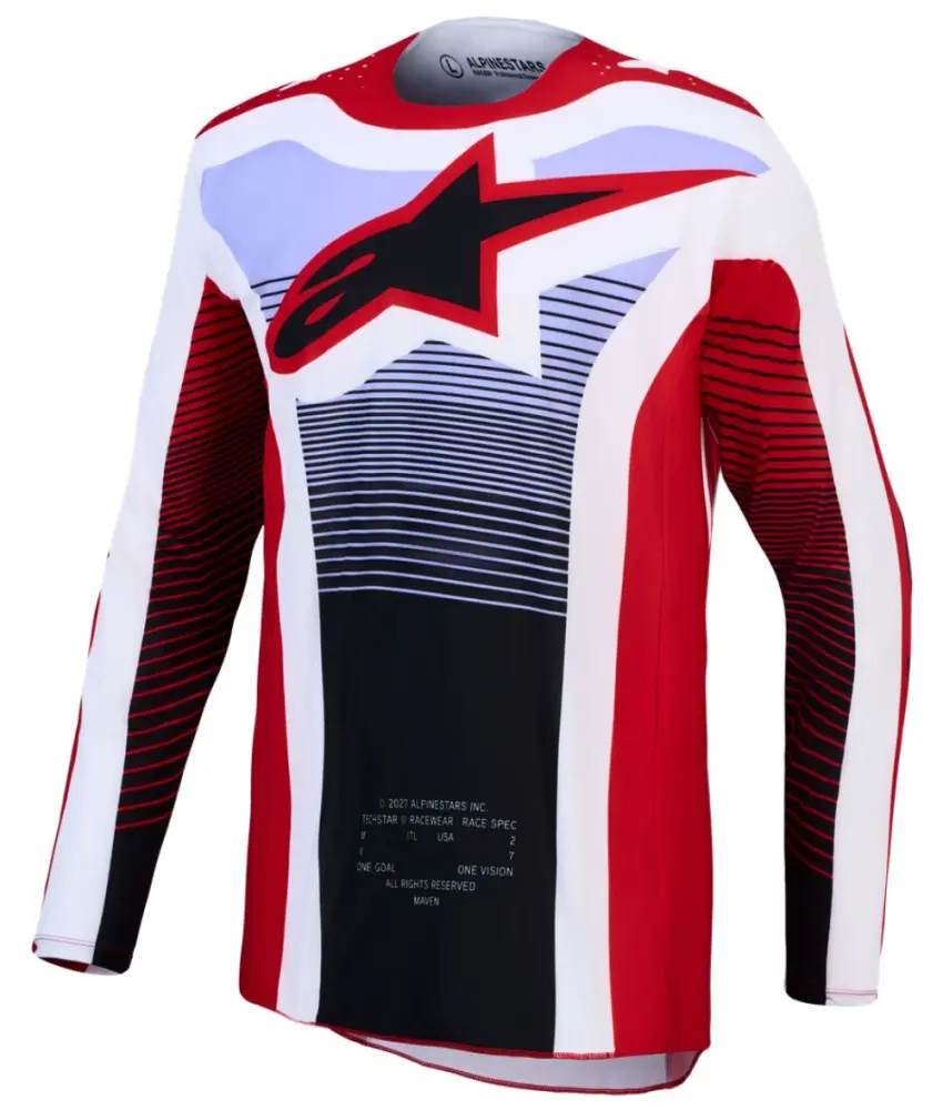 ALPINESTARS(MX) - JERSEY TECHSTAR MAVEN RED/WH/B - 29108933