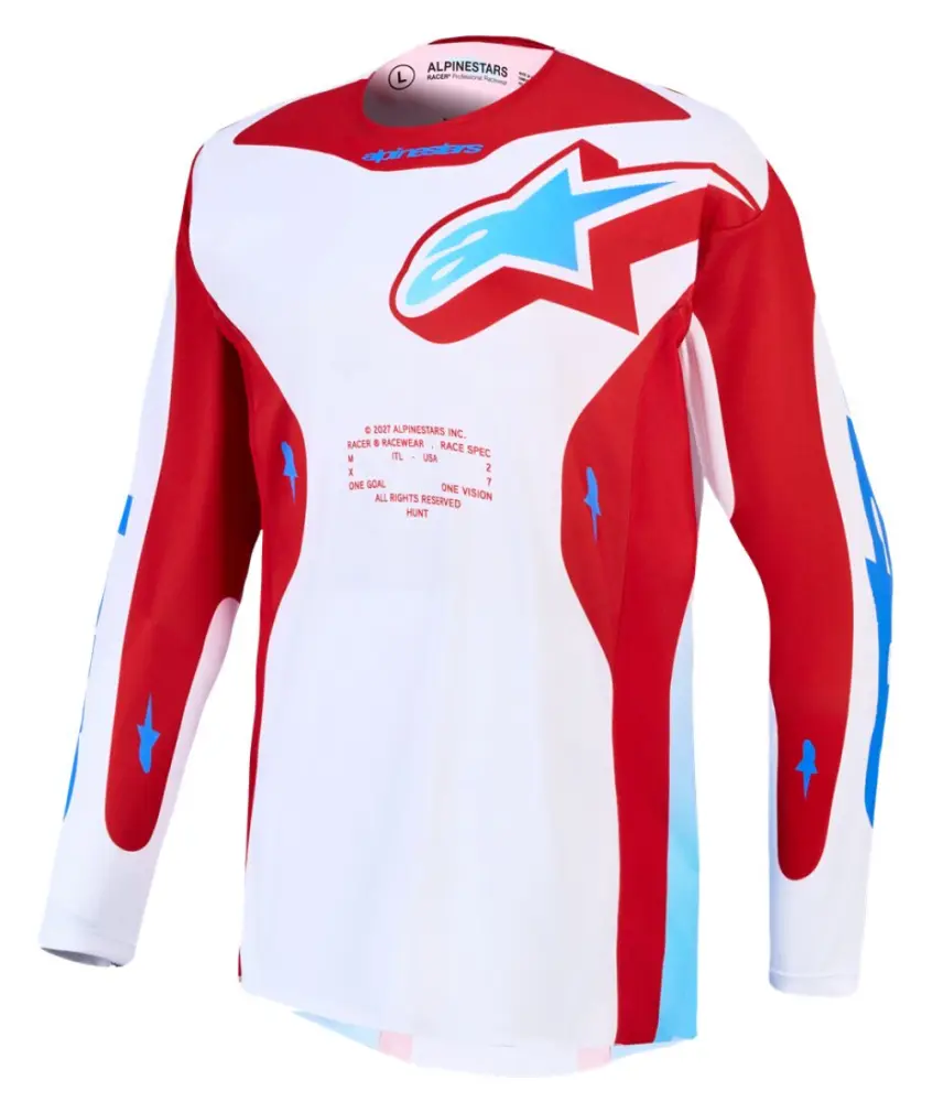ALPINESTARS(MX) - JERSEY RACER HUNT WHT/RED/BLU  - 29108973