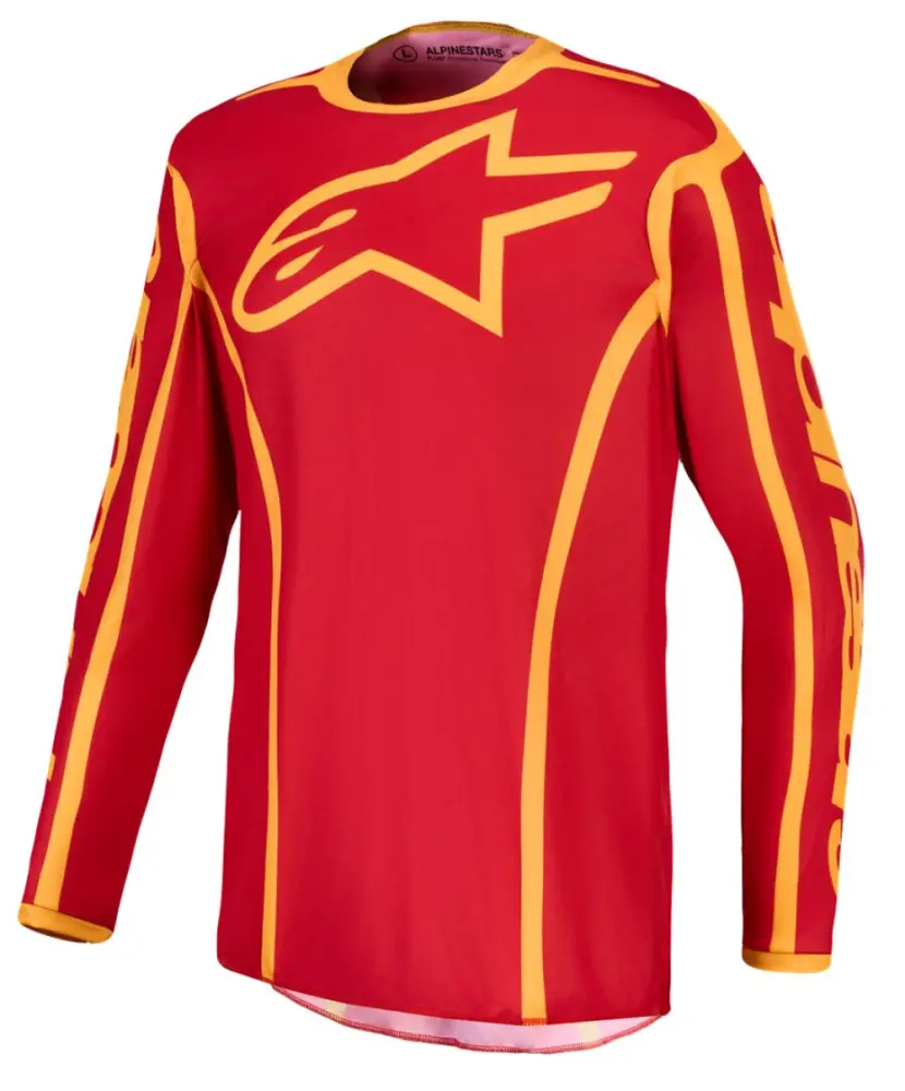 ALPINESTARS(MX) - JERSEY FLUID APEX V2 RED/GLD 2 - 29109039
