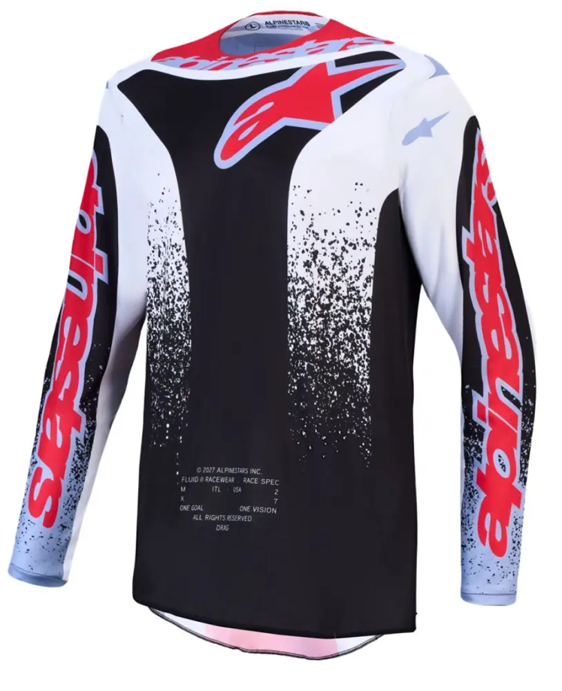 ALPINESTARS(MX) - JERSEY FLUID DRAG BK/WH/BL/RD  - 29109048