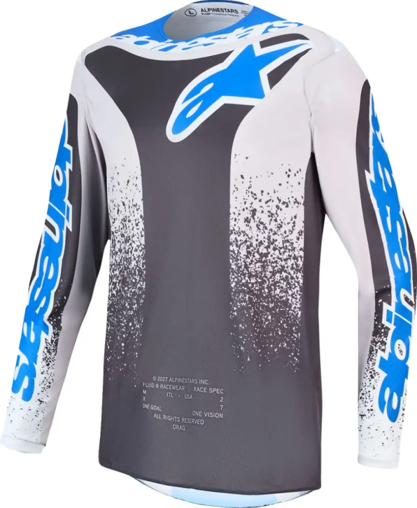 ALPINESTARS(MX) - JERSEY YTH FLUID DRAG GRY/LIL/ - 29122785
