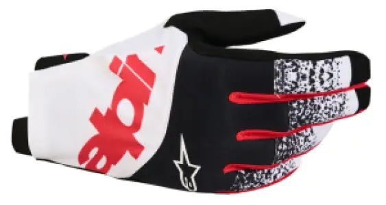 ALPINESTARS(MX) - GLOVES TECHSTAR BLK/WHT/RED S - 33309397