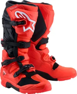 ALPINESTARS(MX) - BOOT TECH 7 ENDURO RED FLUO BL - 34103517