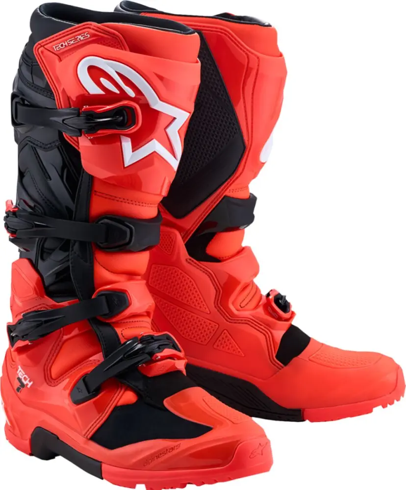 ALPINESTARS(MX) - BOOT TECH 7 ENDURO RED FLUO BL - 34103520