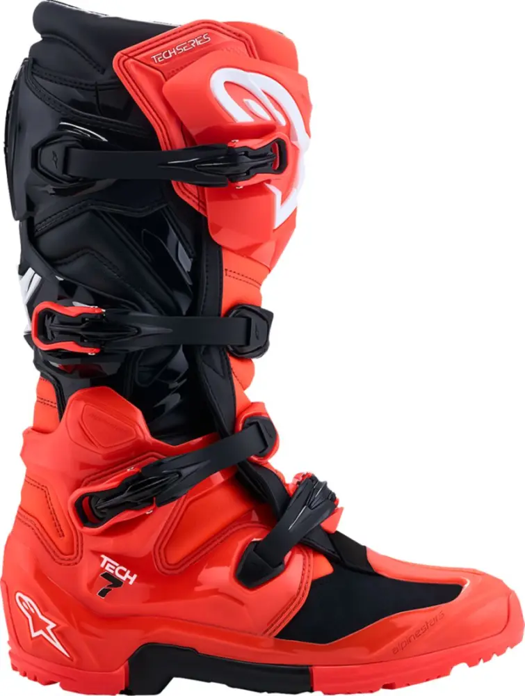 ALPINESTARS(MX) - BOOT TECH 7 ENDURO RED FLUO BL - 34103518