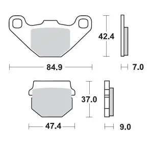 MOTO-MASTER - MM BRAKEPAD KAWASAKI - 17211689