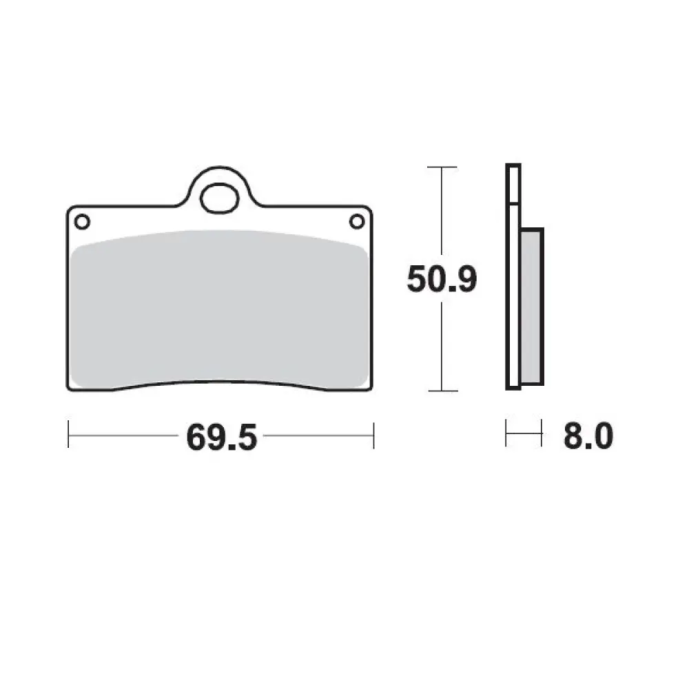 MOTO-MASTER - BRAKE PAD SINTER  - 17211692