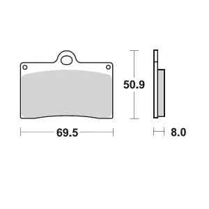 MOTO-MASTER - BRAKE PAD SINTER  - 17211692