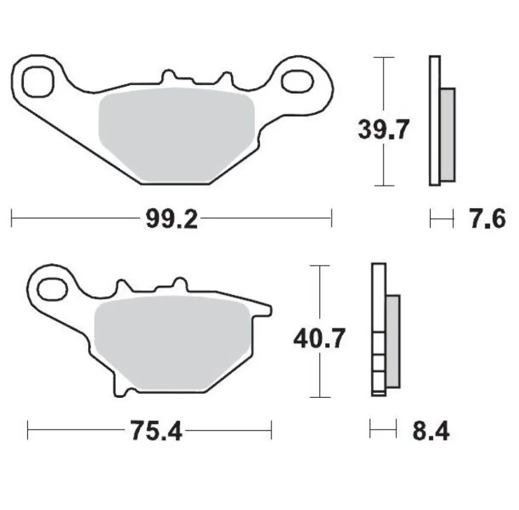 MOTO-MASTER - MM RACE BRAKEPAD SUZ RM80 - 17211703