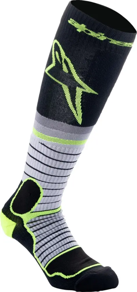 ALPINESTARS(MX) - SOCK MX PRO BLK/GY/YLW L - 34310829
