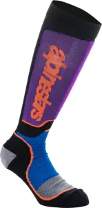 ALPINESTARS(MX) - SOCK MX PLUS BLK/PUR/BL L - 34310844