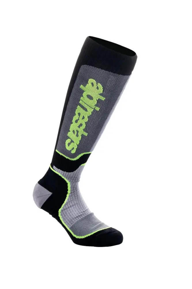ALPINESTARS(MX) - SOCK MX PLUS BLK/GY/YLW S - 34310845