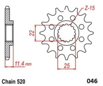 MOTO-MASTER - FRNT SPRCKET STEEL 520-16T KTM - 12122492
