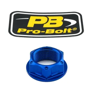 PRO BOLT - NUT TOP YOKE M24X1.00 BLUE - 04100340