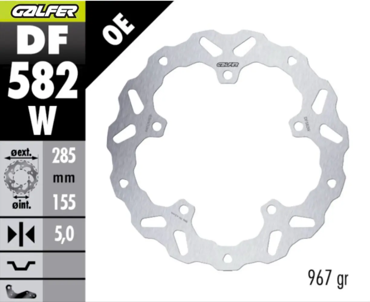 GALFER - BRAKE DISC WAVE FIXED FR - 17105292