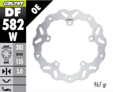 GALFER - BRAKE DISC WAVE FIXED FR - 17105292