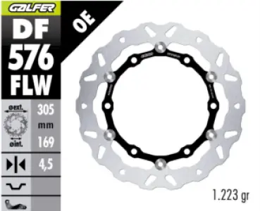 GALFER - BRAKE DISC FLOAT WAVE FR - 17105294
