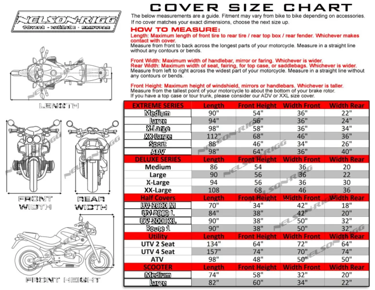 NELSON RIGG - TRIKE COVER - TRK350