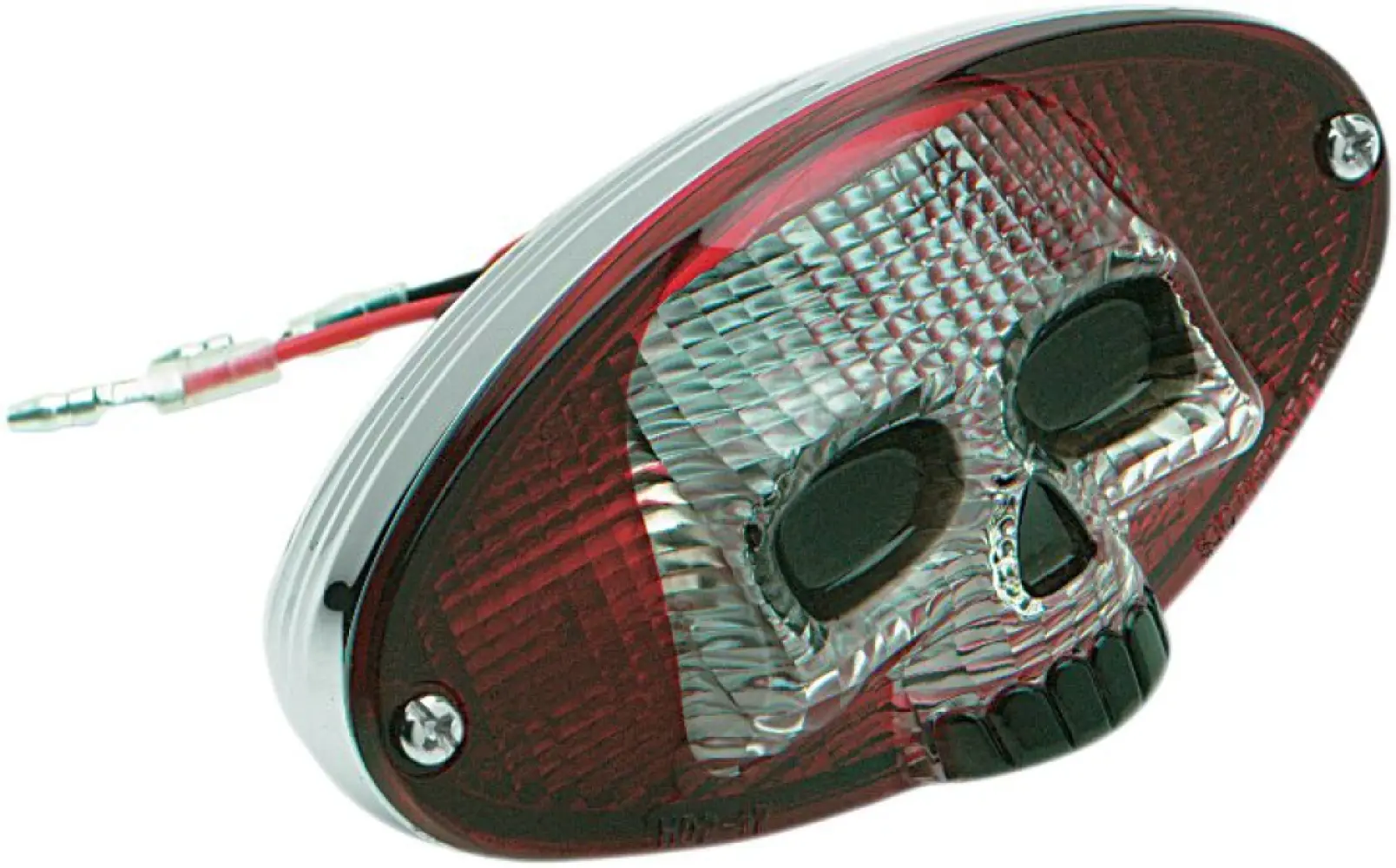 DRAG SPECIALTIES - TAILLIGHT RED/CLR SKULL CATEYE - 09021242