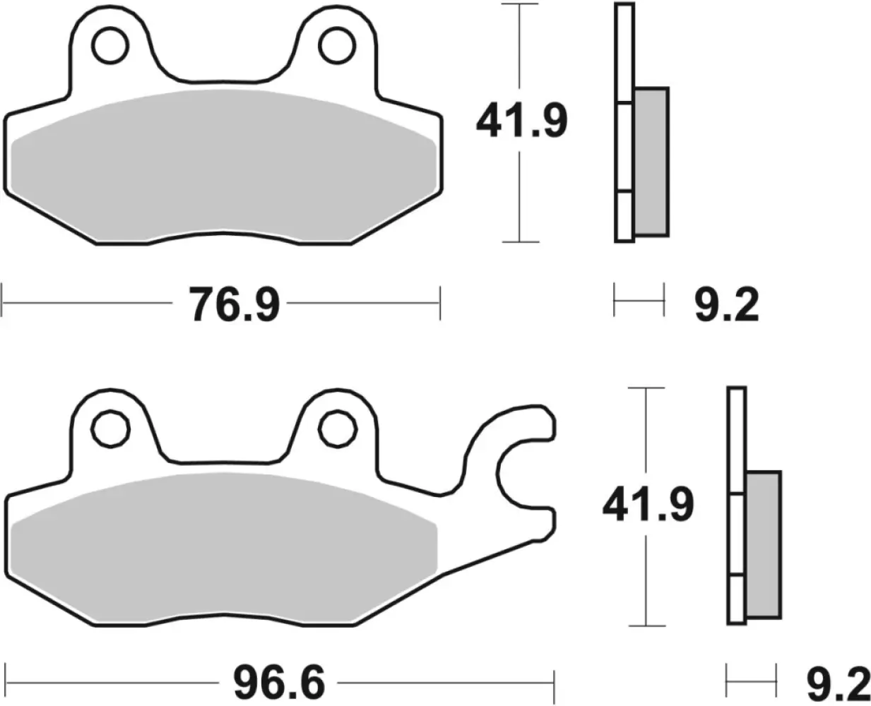 SBS - BRAKE PAD CAR/CER SCOOT - 17200979