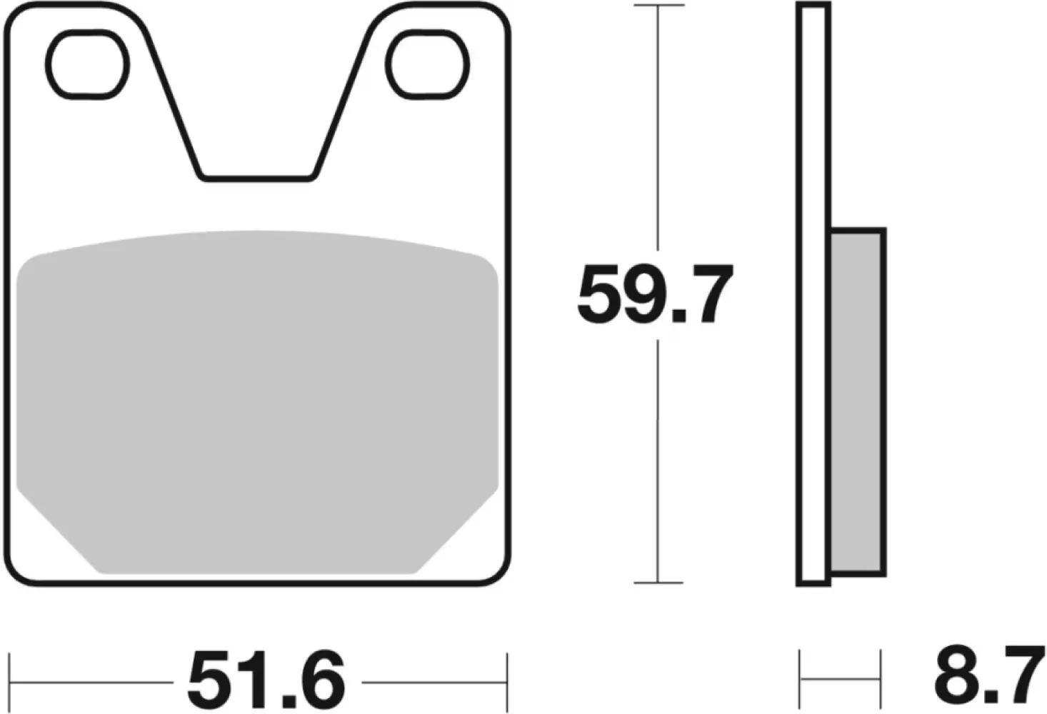 SBS - BRAKE PAD CAR/CER - 17201068