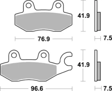 SBS - BRAKE PAD SINT FR - 17212865