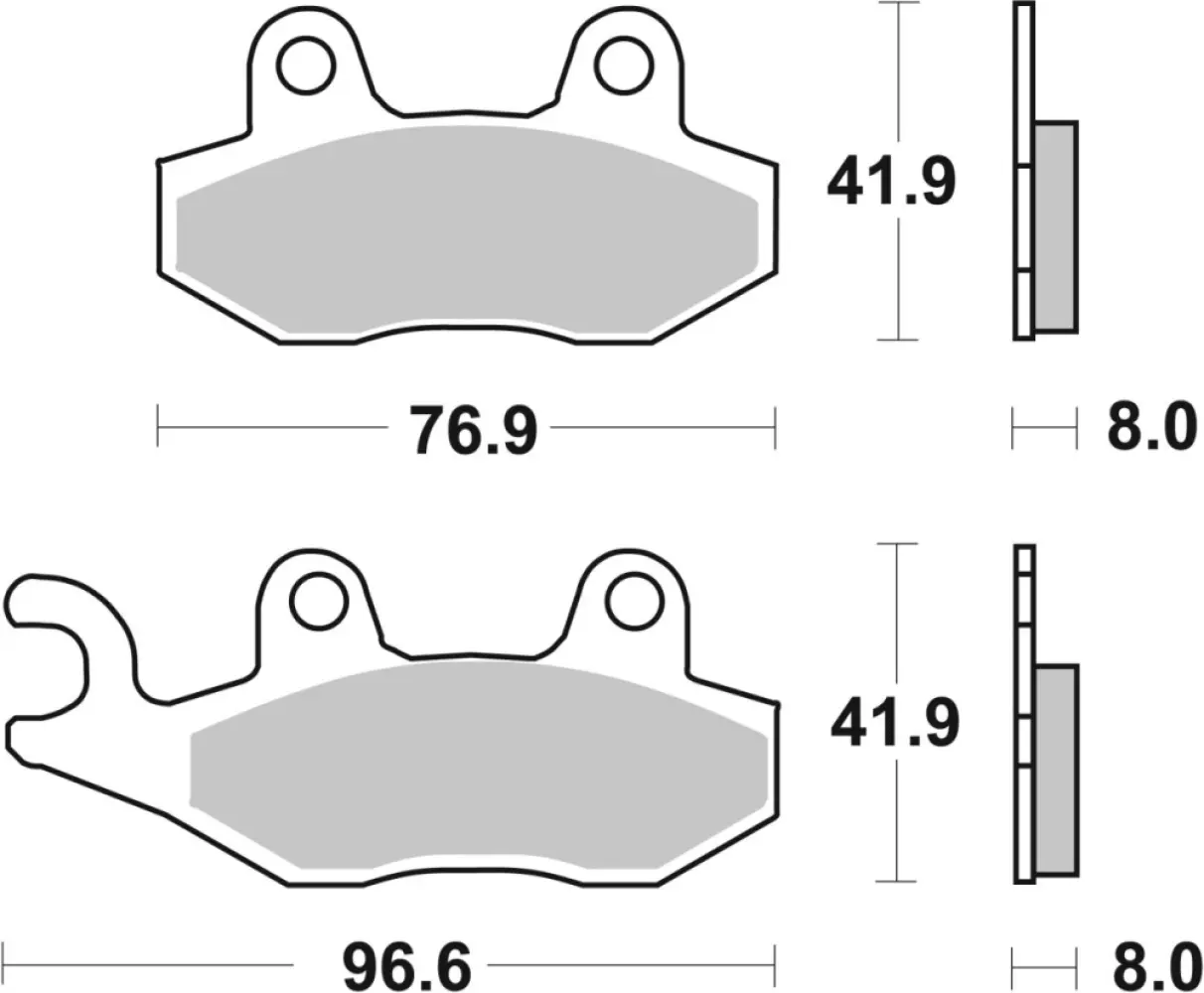 SBS - BRAKE PAD SINT FR - 17213272