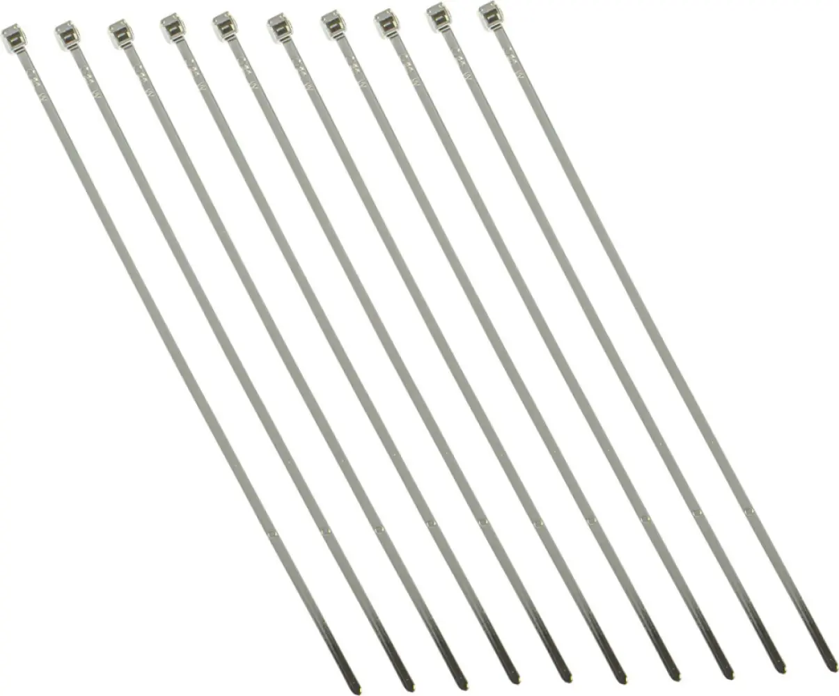 DRAG SPECIALTIES - CHROME CABLE TIE 4 10 PK - DS193048