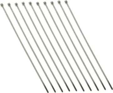 DRAG SPECIALTIES - CHROME CABLE TIE 4 10 PK - DS193048