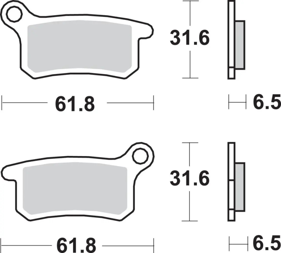 SBS - BRAKE PAD SINT/CAR OFF - 17211597