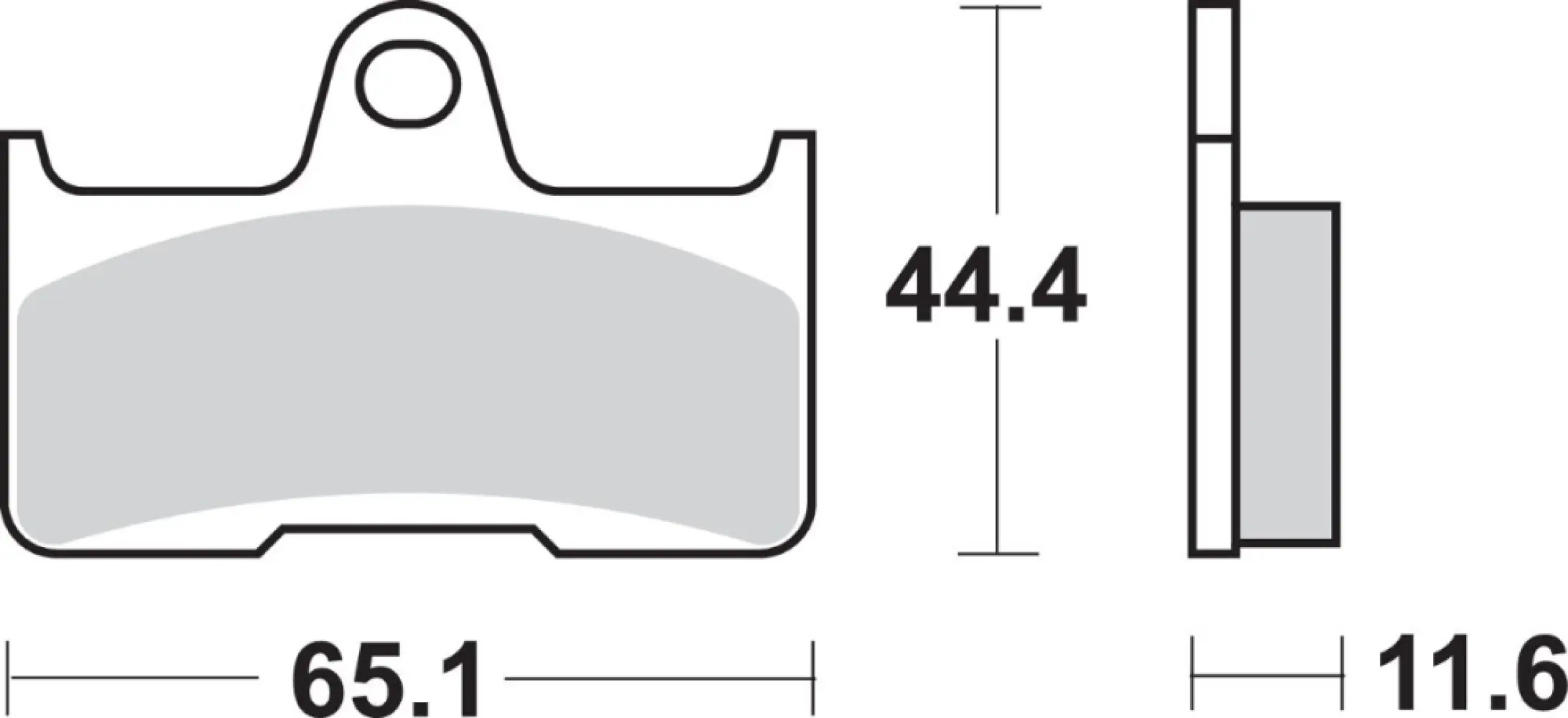 SBS - BRAKE PAD SINT/CAR OFF - 17211634