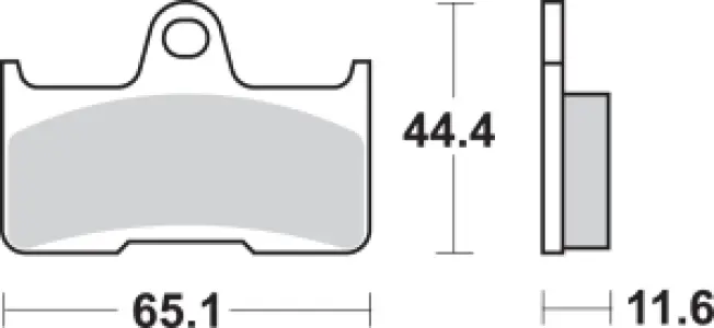 SBS - BRAKE PAD SINT/CAR OFF - 17211634