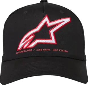ALPINESTARS (CASUALS) - HAT CRV BILL LINEOUT BLACK S/M - 25014616