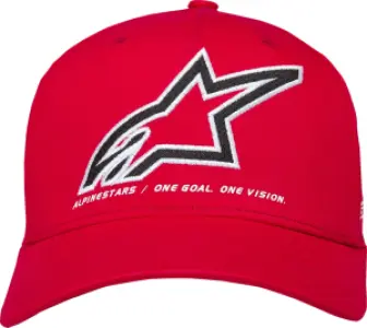 ALPINESTARS (CASUALS) - HAT CRV BILL LINEOUT RED S/M - 25014618