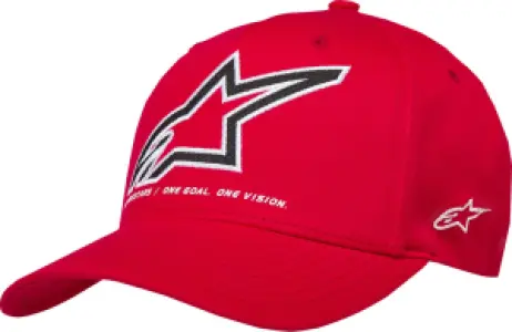 ALPINESTARS (CASUALS) - HAT CRV BILL LINEOUT RED L/XL - 25014619