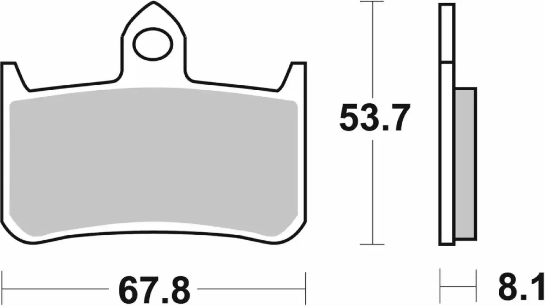 SBS - BRAKE PAD SINT FR - SBS622HS