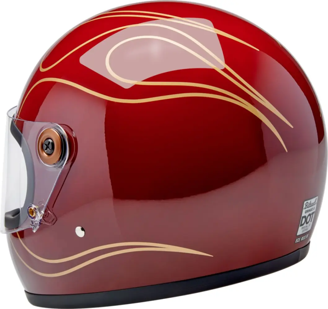 BILTWELL - HELMET GRINGO S GARNET RED FLA - 010118375
