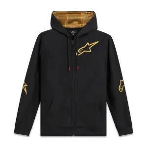 ALPINESTARS (CASUALS) - HOODIE SESSIONS V3 BLACK/GOLD - 30506880
